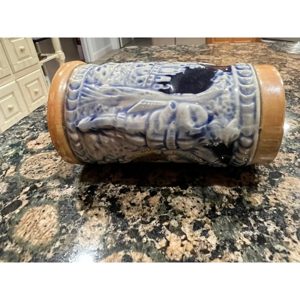 Vintage Elaro Montreal Quebec Canada Souvenir Beer Stein Ceramic Relief Mug